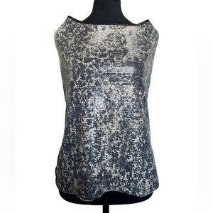Vintage DS By Debbie Shuchat Small Sequin Drape Neck Blouse